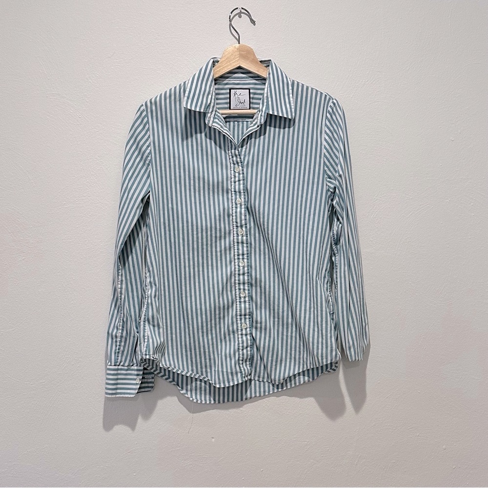 The Shirt by Rochelle Behrens Striped Button Down